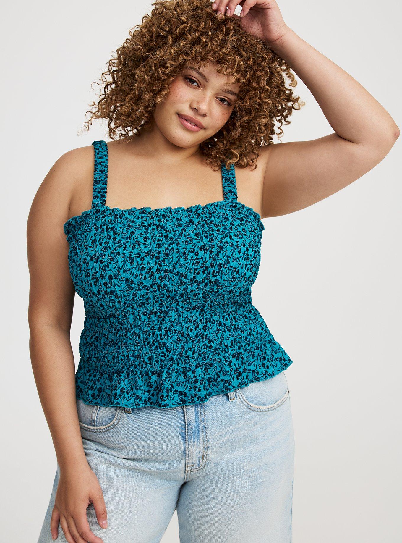 Plus Size - Smocked Ruffle Tank - Torrid