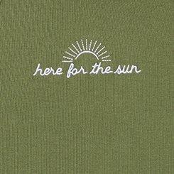 Plus Size Here For The Sun Ribbed Goddess Tank, OLIVINE, swatch