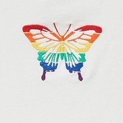 Plus Size Butterfly High-Neck Embroidered Foxy Cami, CLOUD DANCER, swatch