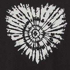 Plus Size Tie-Dye Heart Relaxed Heritage Jersey Tee, DEEP BLACK, swatch