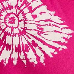 Plus Size Tie-Dye Heart Relaxed Heritage Jersey Tank, FUCHSIA RED, swatch