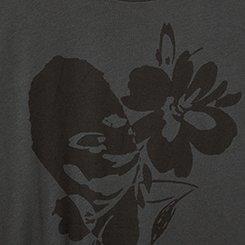 Floral Heart Oversized Heritage Jersey Tunic Tee, VINTAGE BLACK, swatch