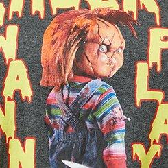 Chucky Lounge Top, CHUCKY WANNA PLAY CHARCOAL HEATHER, swatch