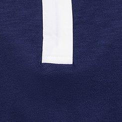 Belle Isle Polo Top, PEACOAT, swatch