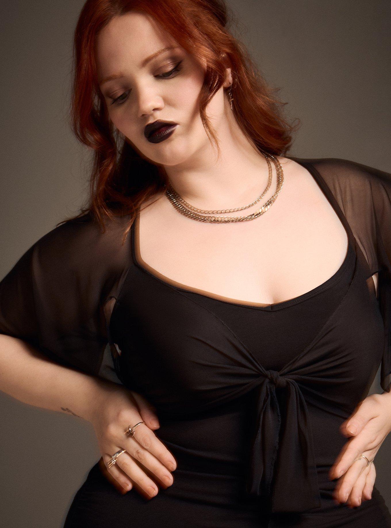 Nightfall Mesh Sweetheart Top