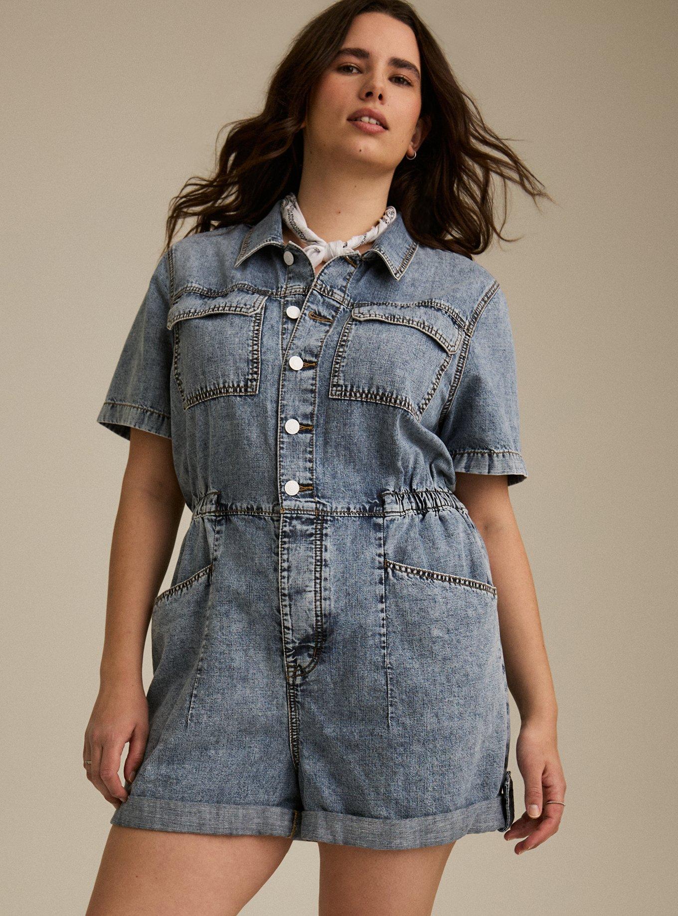 Denim Boiler Romper