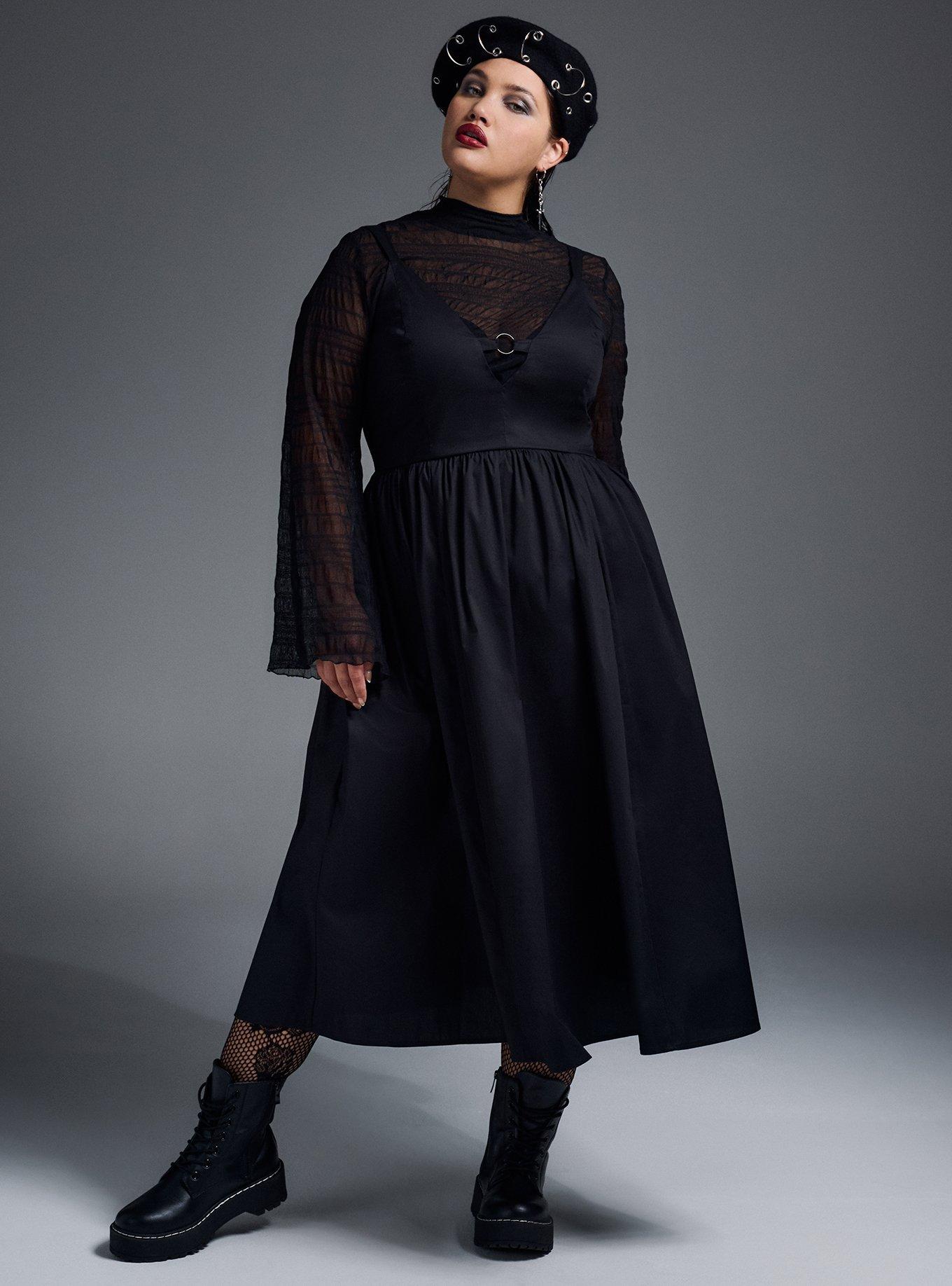 Nightfall Metal Detail Midi Dress