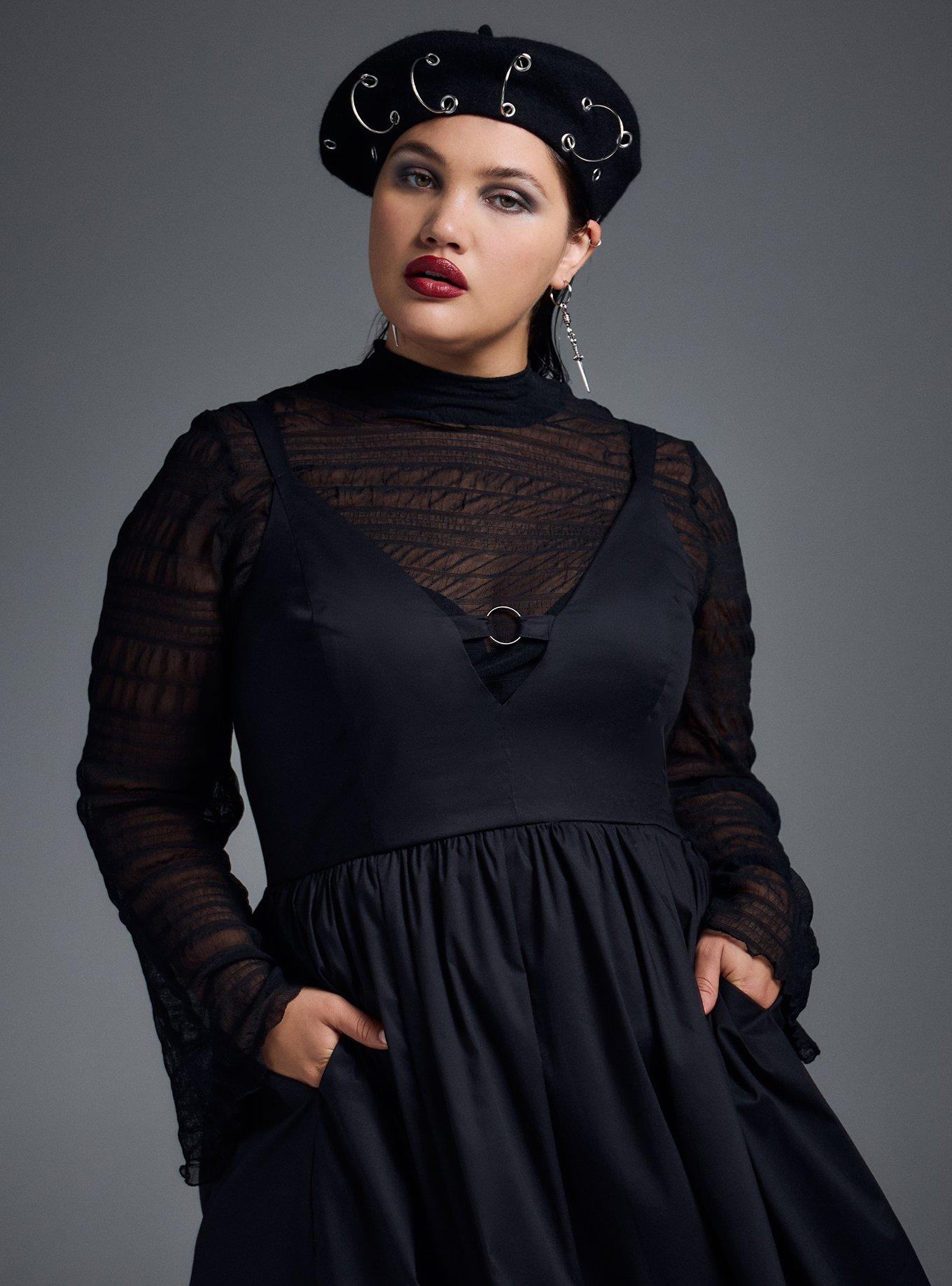 Nightfall Metal Detail Midi Dress
