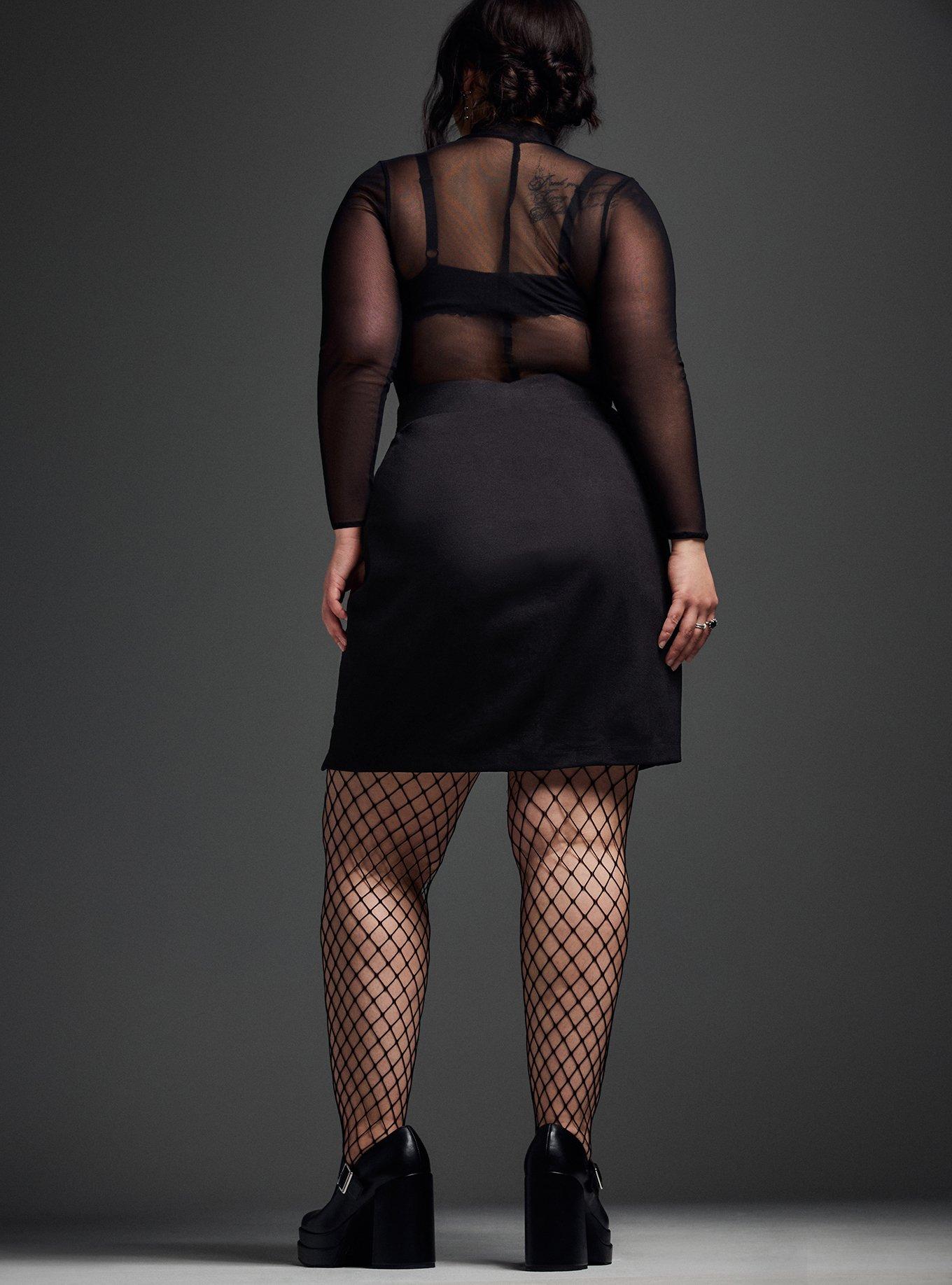 Nightfall Lace-Up Mini Skirt