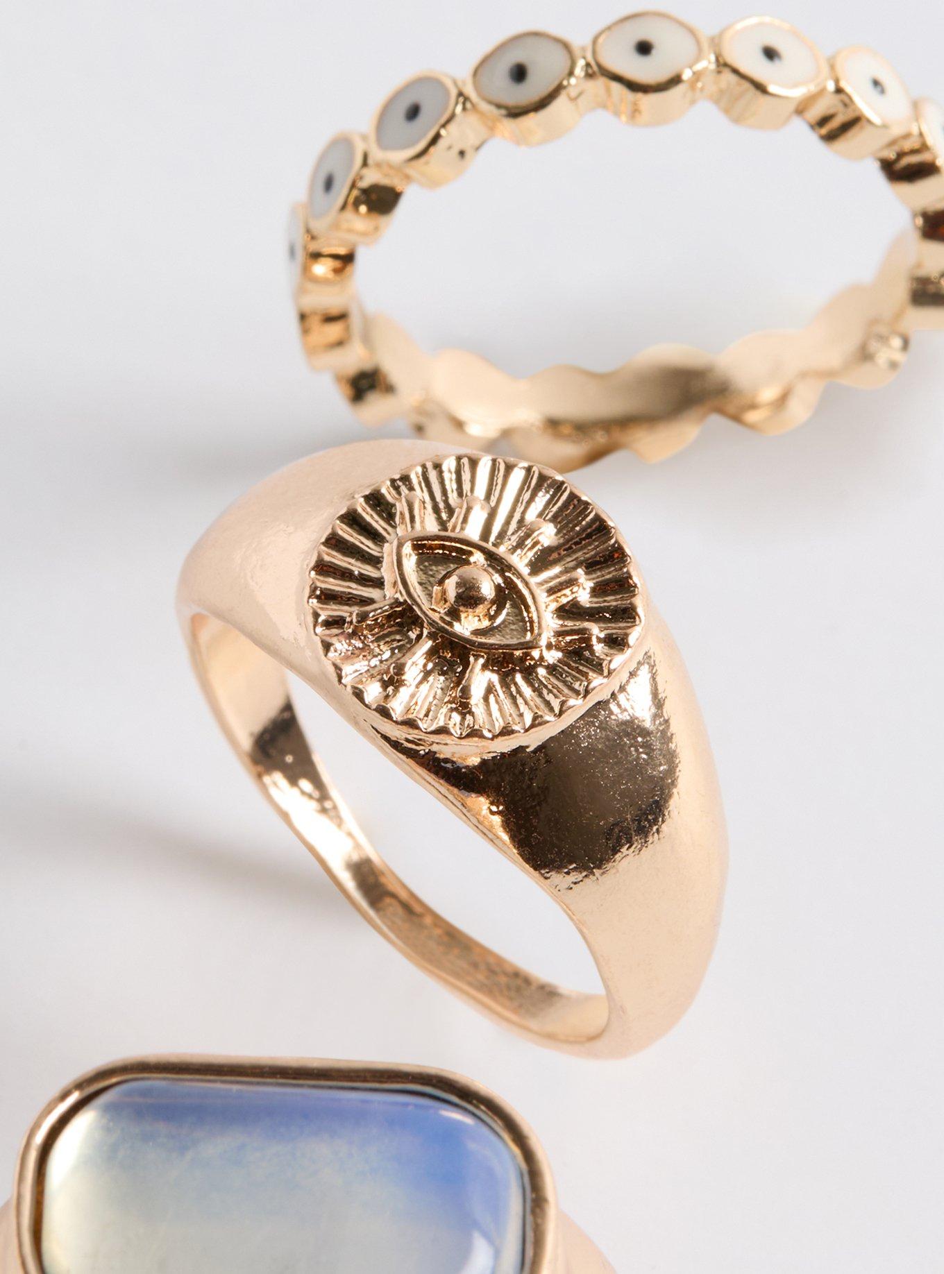 Opal Eye Ring Set