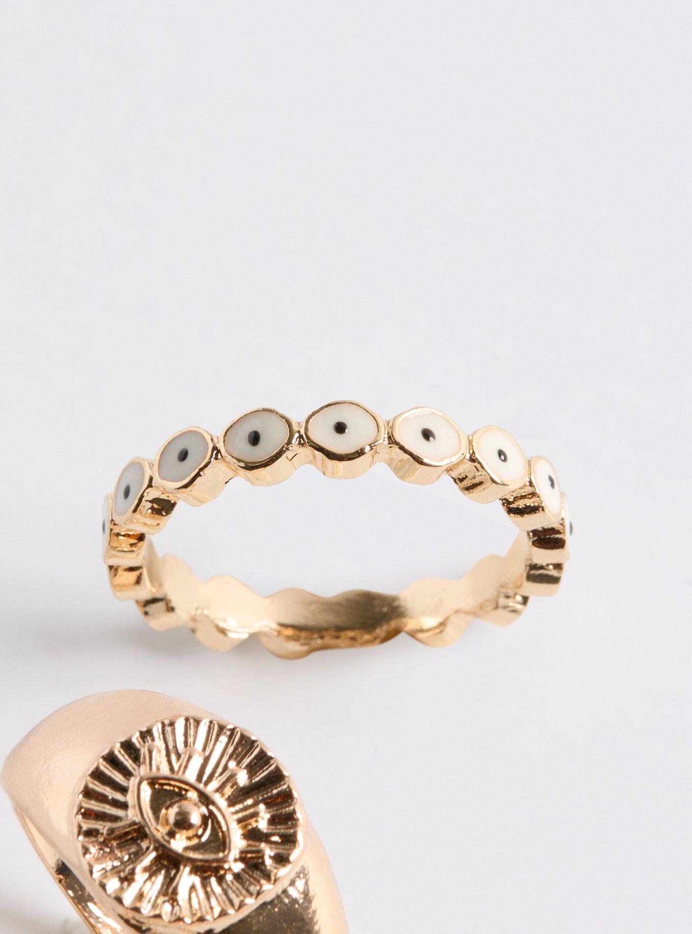 Opal Eye Ring Set