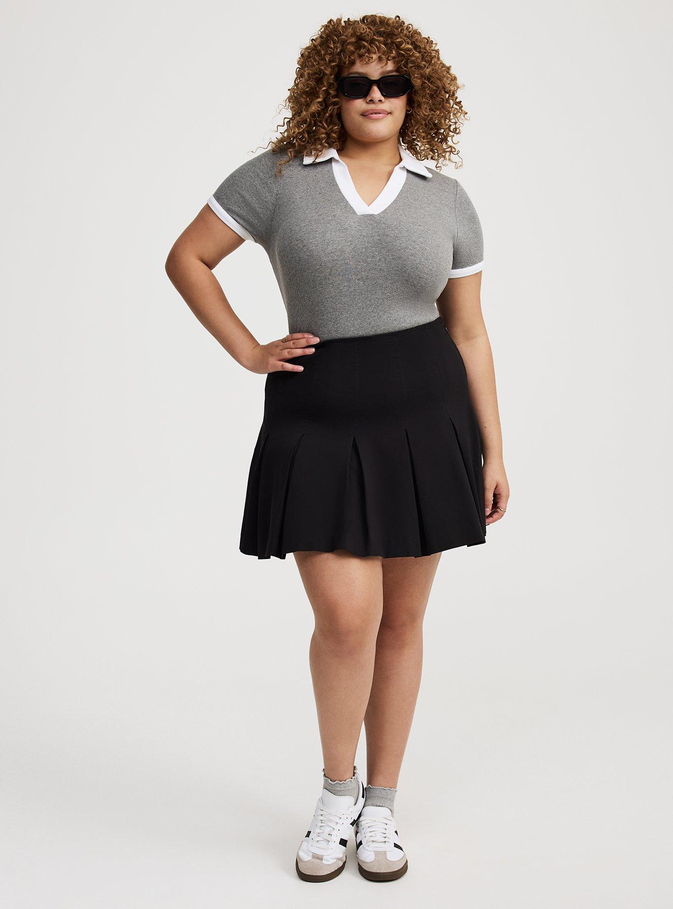 Pleated Mini Skirt