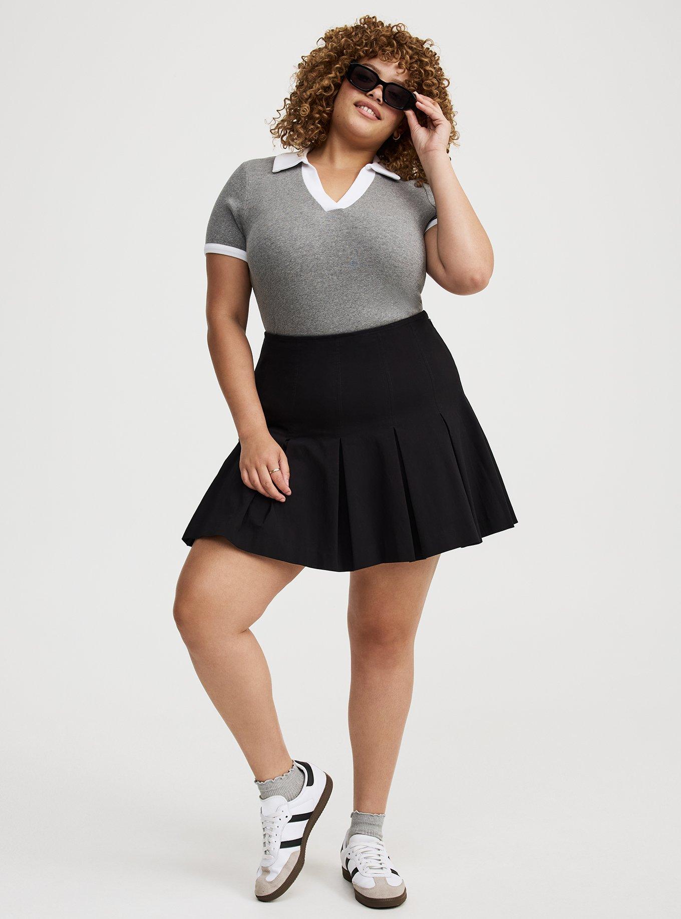 Pleated Mini Skirt