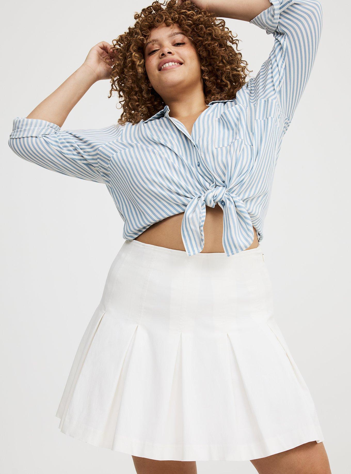 Pleated Mini Skirt
