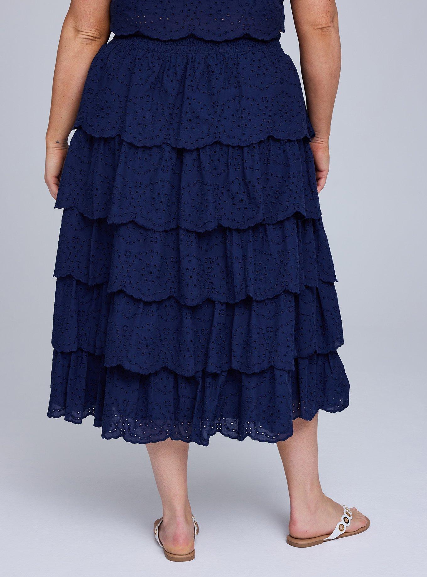 Belle Isle Pull-On Tiered Skirt