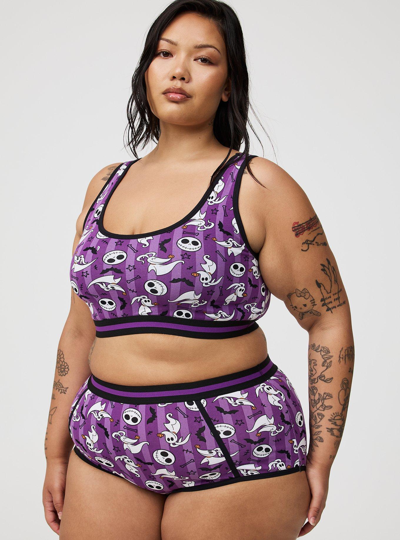Nightmare Before Christmas Cotton Bralette