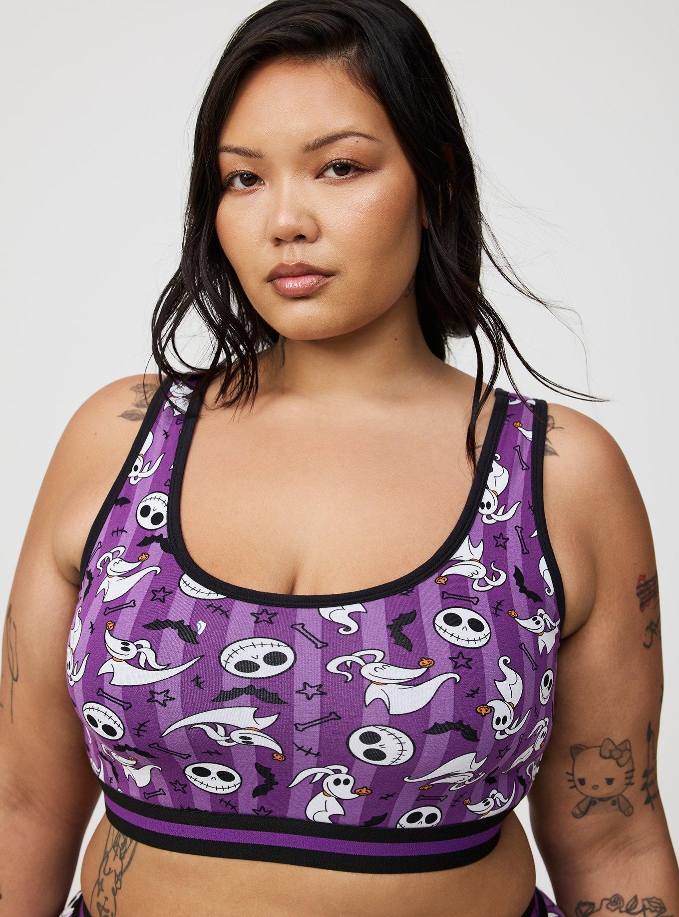 Nightmare Before Christmas Cotton Bralette, MULTI, hi-res