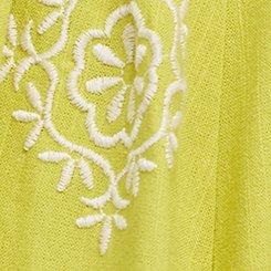 Belle Isle Embroidered Midi Skirt, APPLE GREEN, swatch