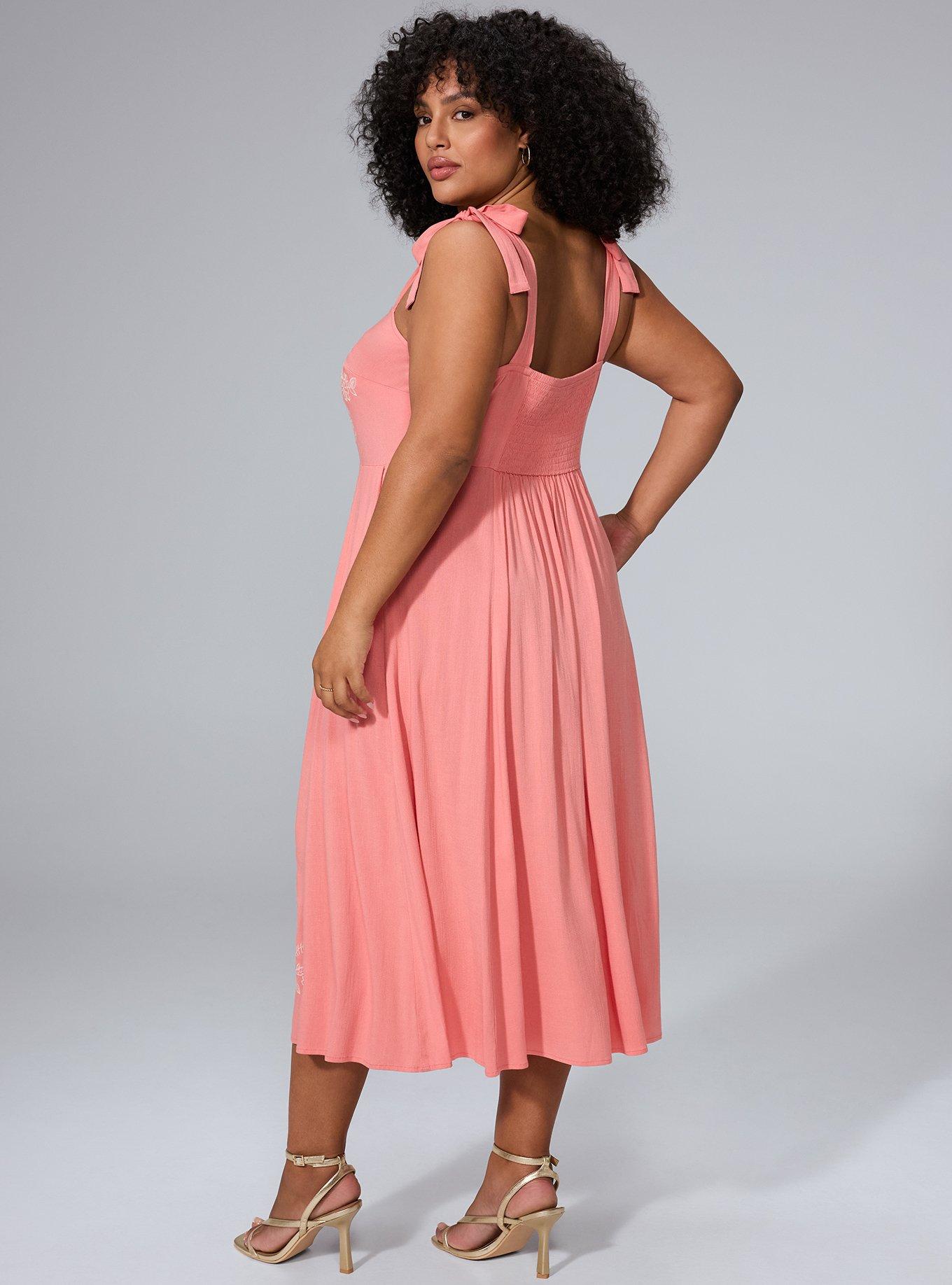 Belle Isle Button Front Midi Dress, LANTANA, alternate