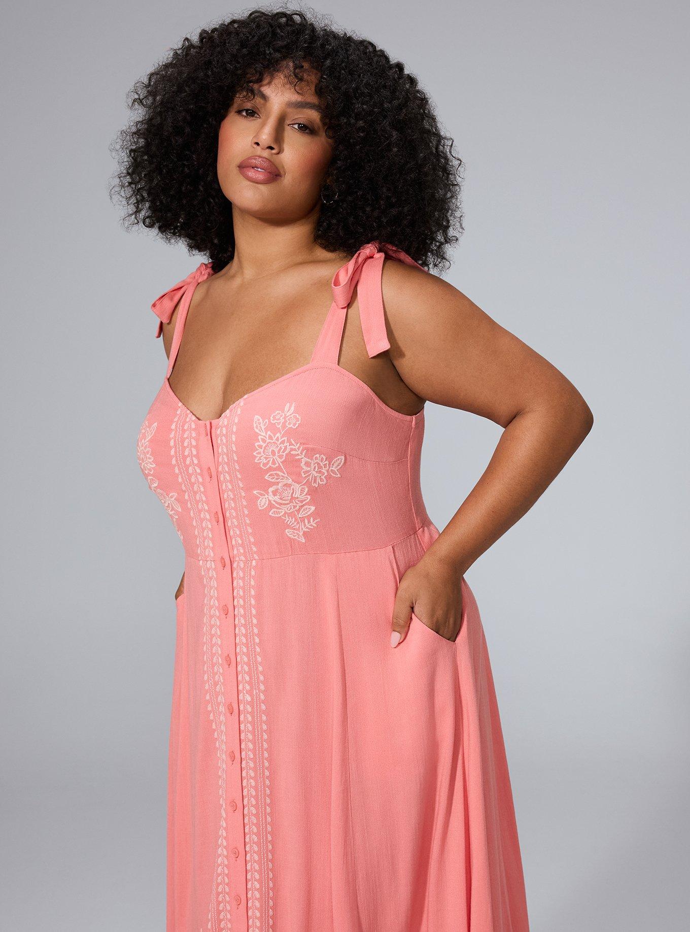 Belle Isle Button Front Midi Dress, LANTANA, alternate