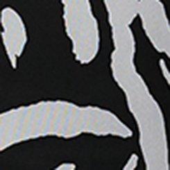 Tea Length Column Dress, ABSTRACT SPLATTER BLACK, swatch