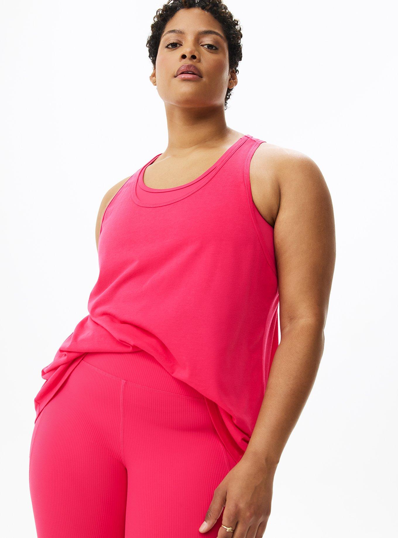 Performance Cotton Active Tank With Bra