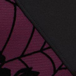 Flocked Mesh Hipster Panty, WEB ROSES FLORAL POTENT PURPLE, swatch