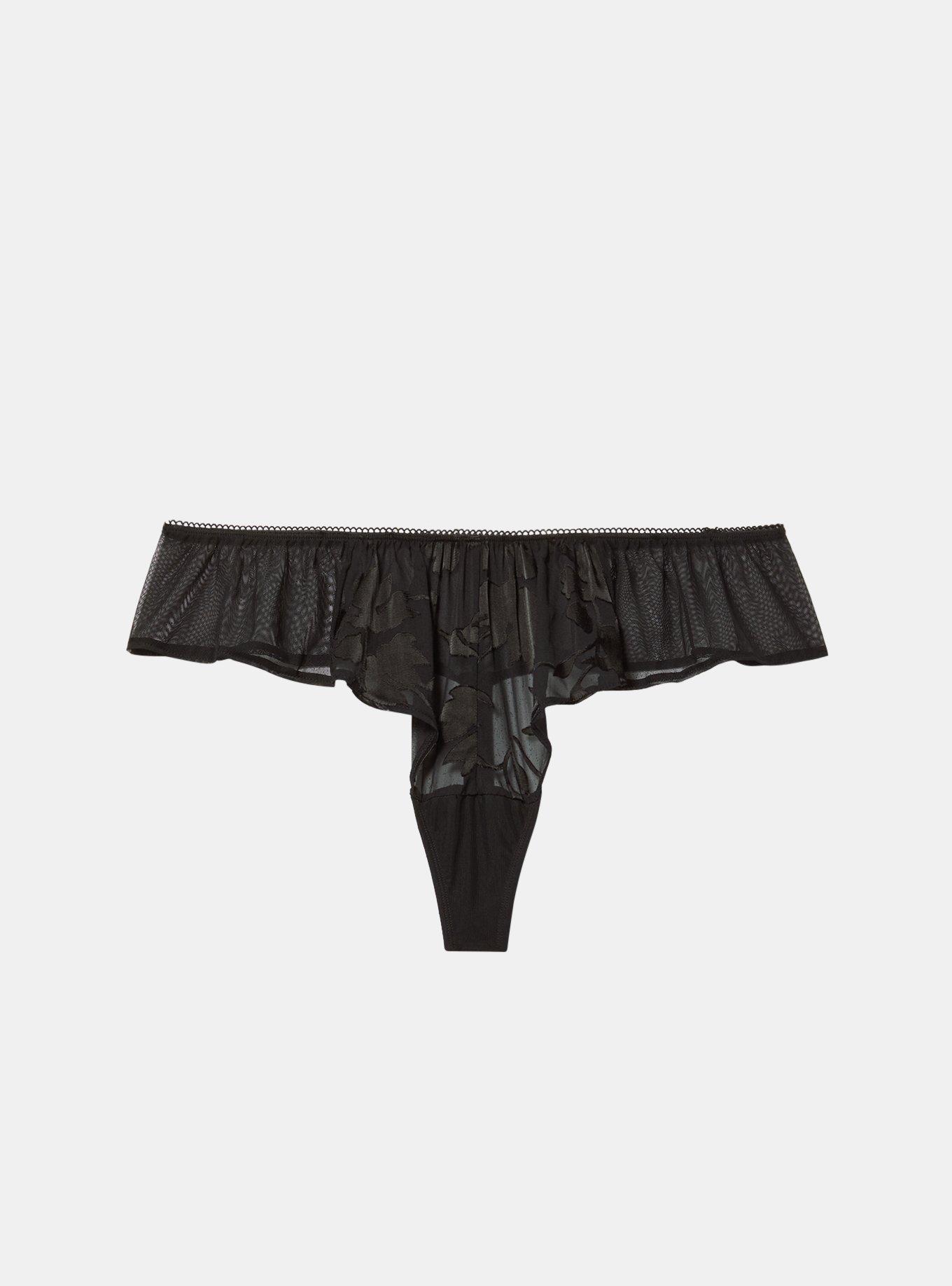 Burnout Satin Flutter Thong