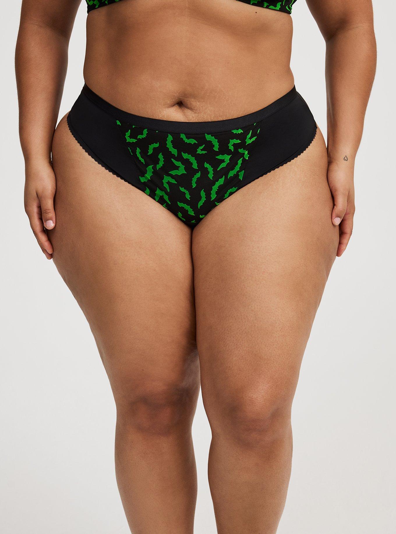 Flocked Mesh Wide Side Thong