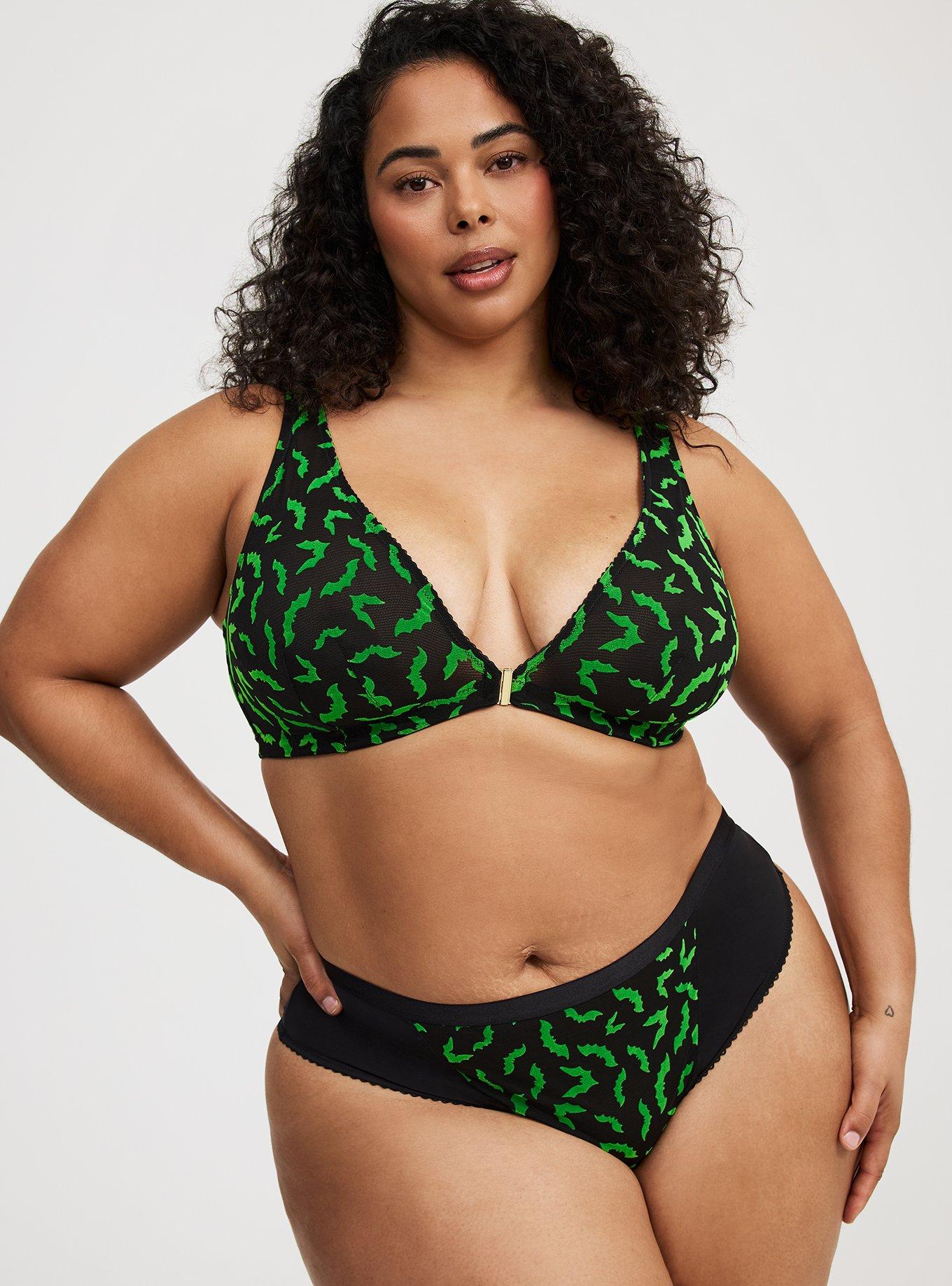 Flocked Mesh Wide Side Thong