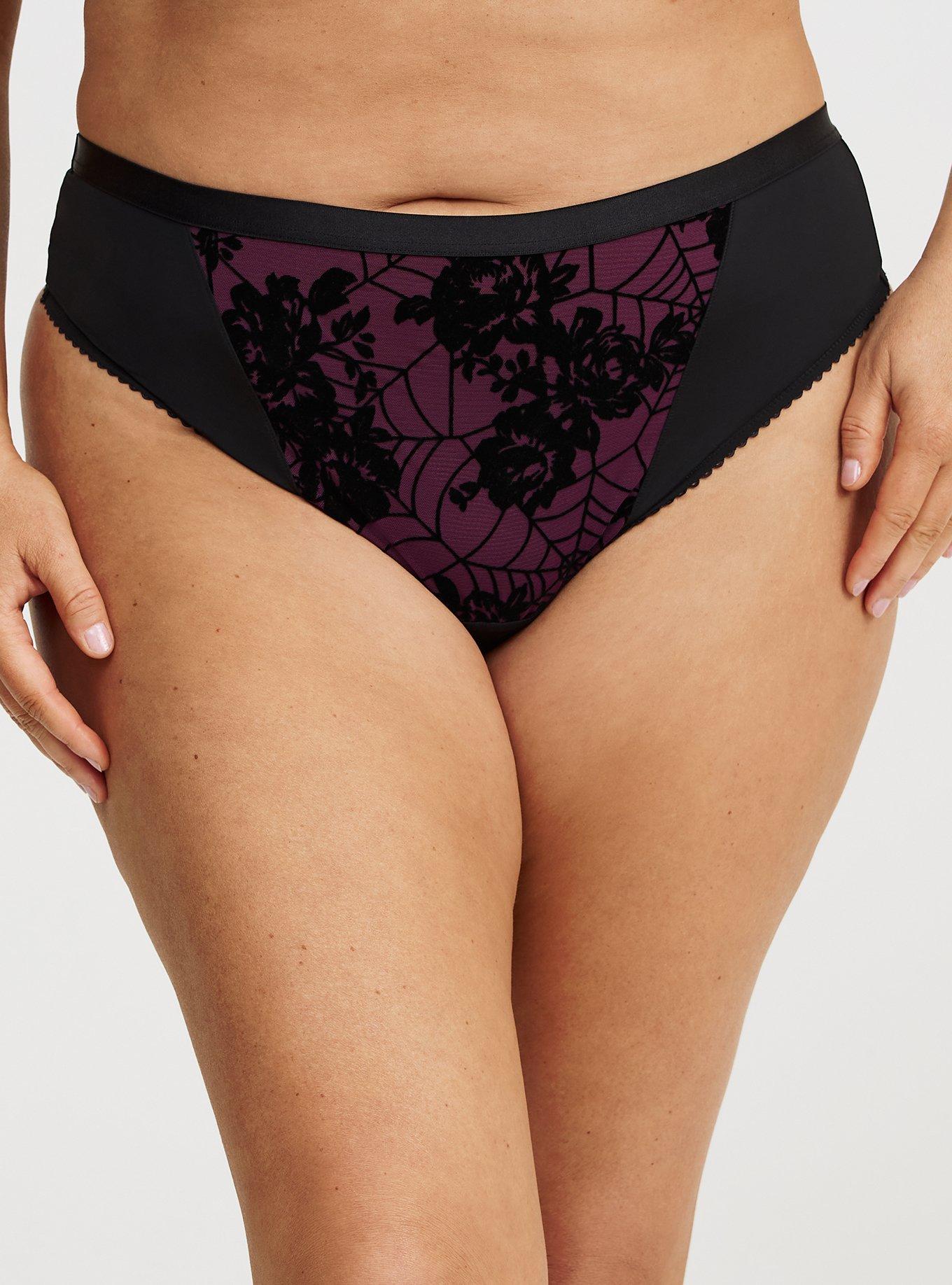 Flocked Mesh Wide Side Thong