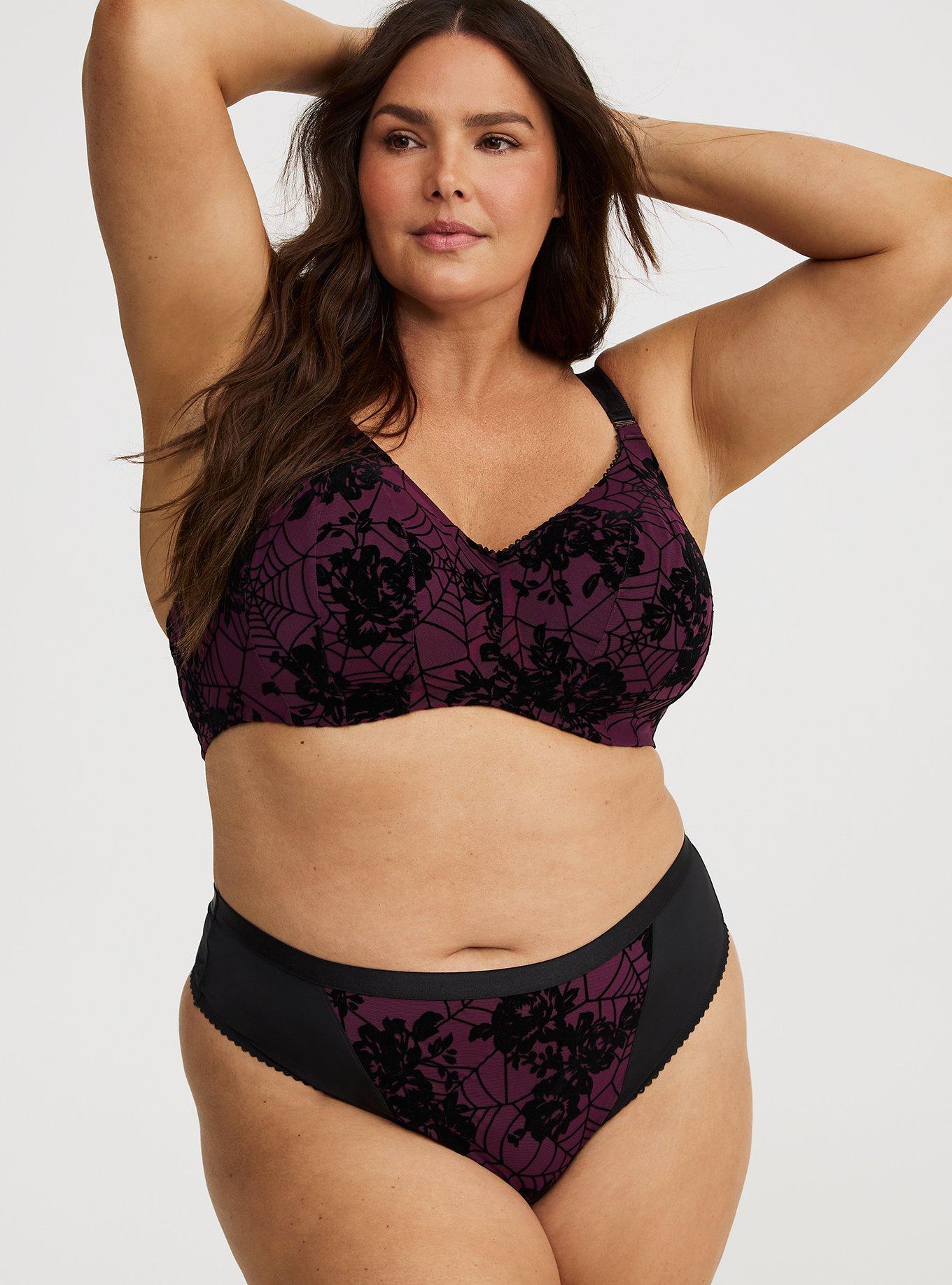 Flocked Mesh Wide Side Thong