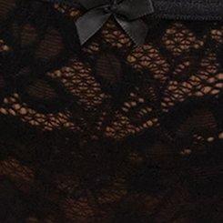 Super Soft Lace Mid-Rise Hipster Panty, RICH BLACK, swatch