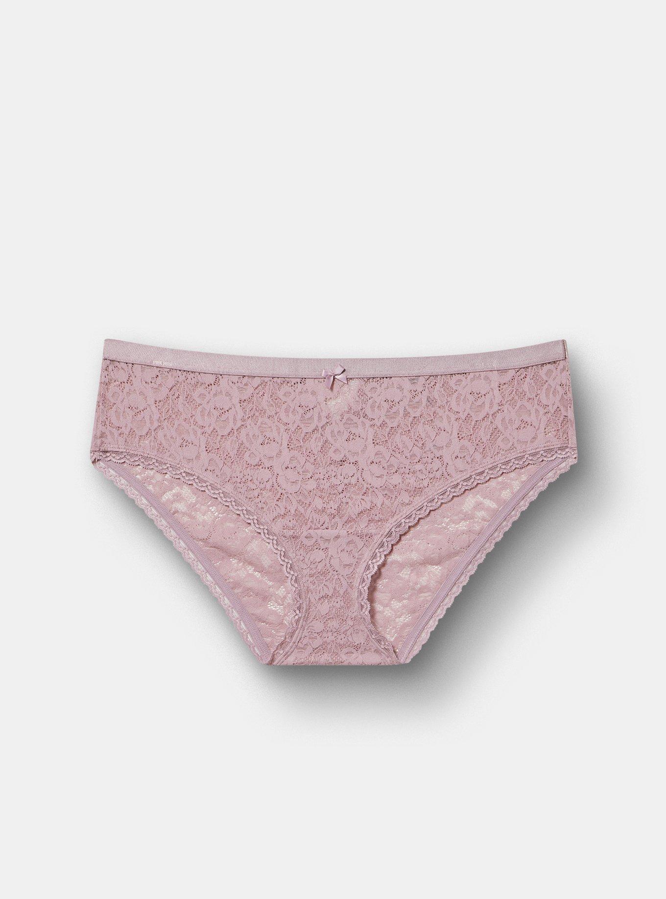 Super Soft Lace Mid-Rise Hipster Panty, TOADSTOOL, hi-res