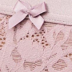 Plus Size Super Soft Lace Mid-Rise Hipster Panty, TOADSTOOL, swatch