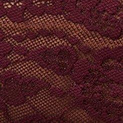 Plus Size Simply Lace Mid-Rise Brief Panty, WINETASTING, swatch