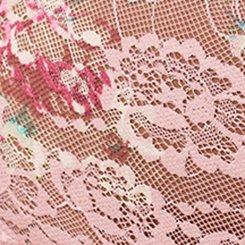 Plus Size Simply Lace Mid-Rise Brief Panty, ALWAYS FLORAL BRIDAL ROSE, swatch
