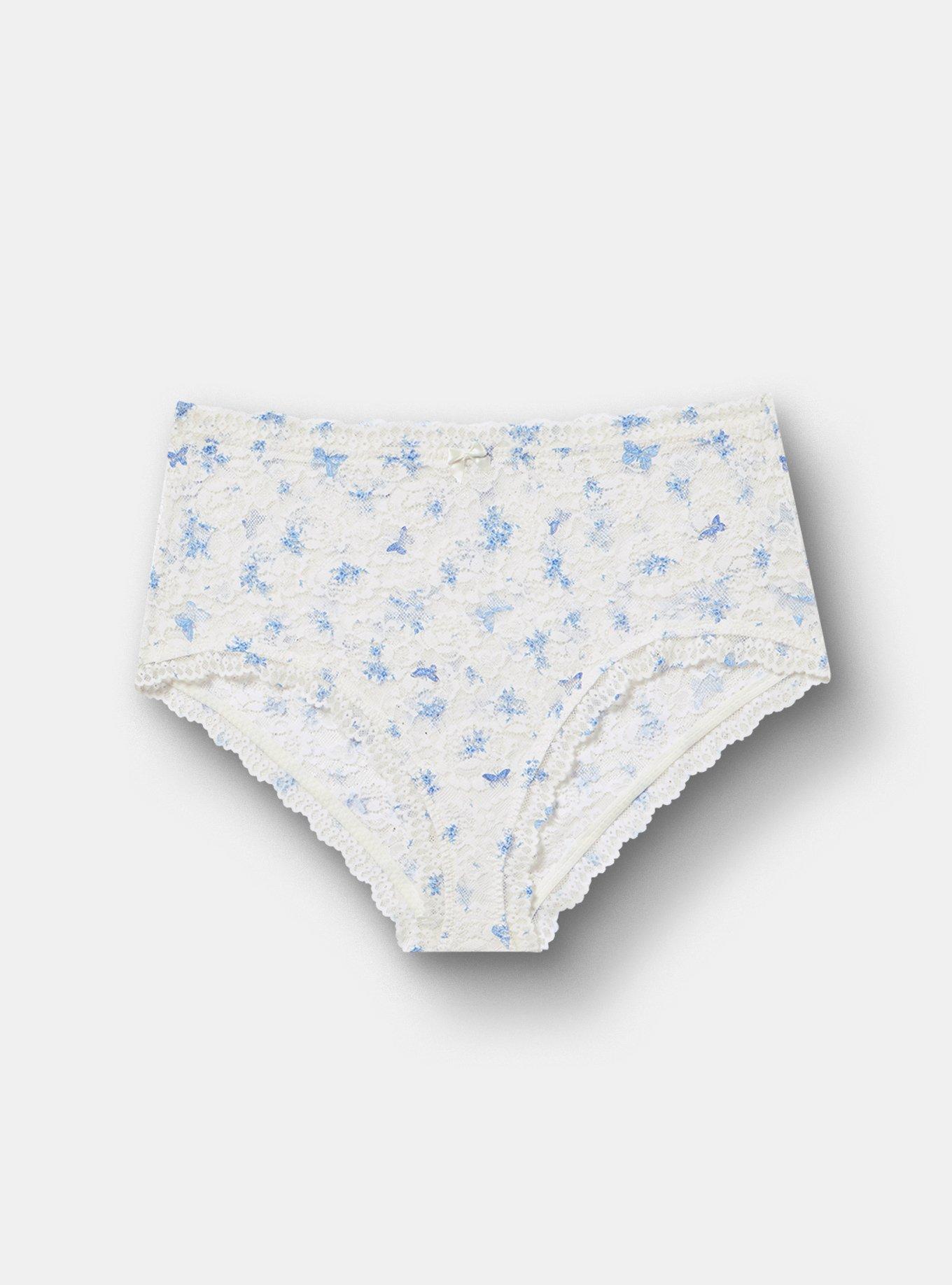 Simply Lace Mid-Rise Brief Panty, COQUETTE FLORAL, hi-res