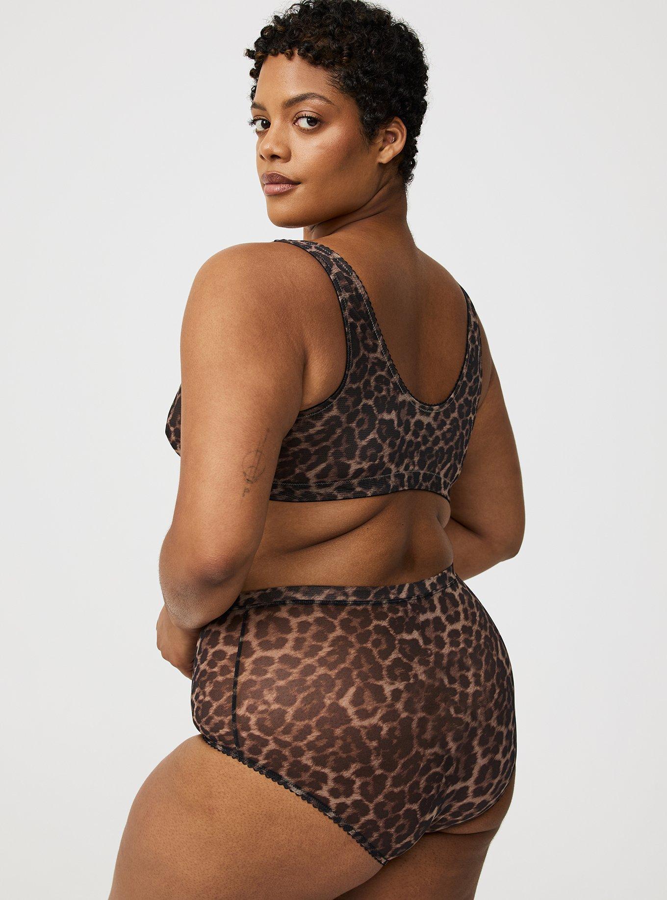 Mesh Mid-Rise Brief Panty