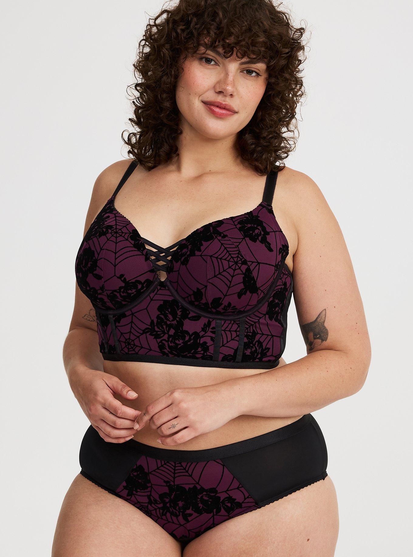 Halloween Push-Up Plunge Longline Bra