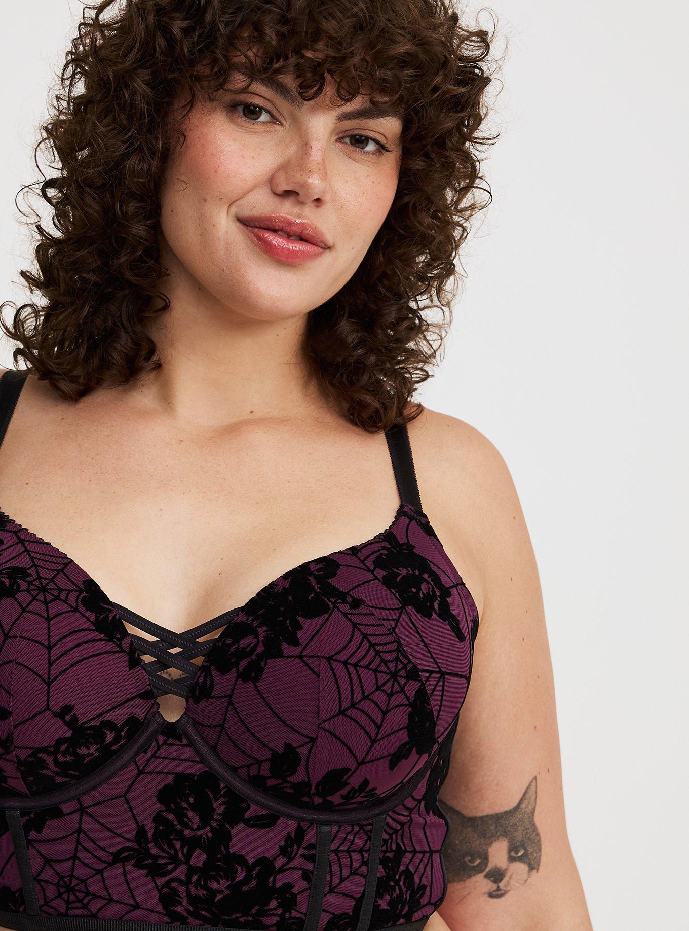 Halloween Push-Up Plunge Longline Bra