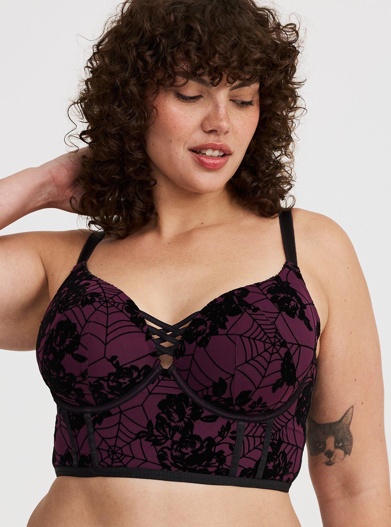 Halloween Push-Up Plunge Longline Bra