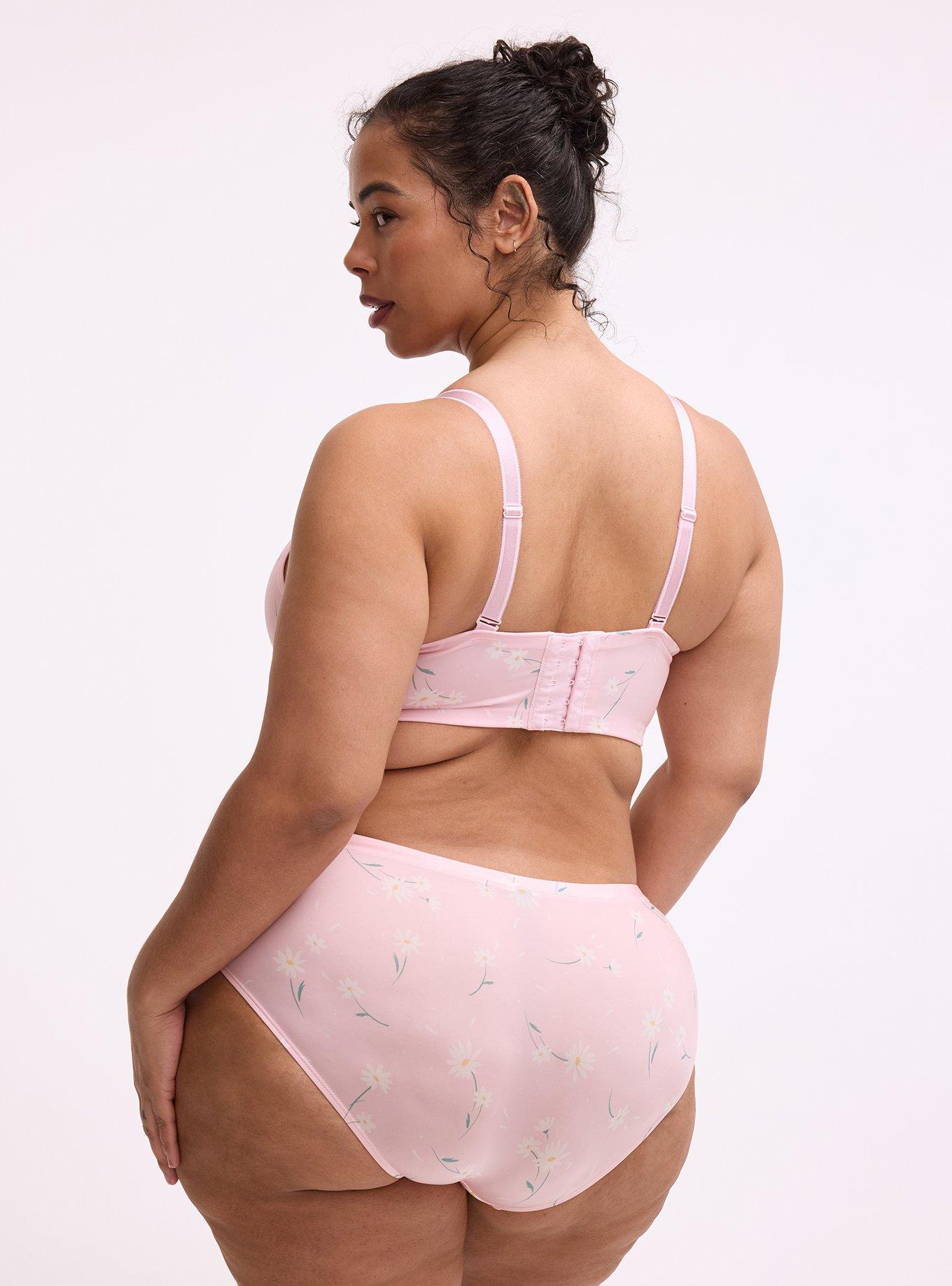 Wire-Free Push-Up Smooth Bra, DAISY DANCE FLORAL PINK, alternate