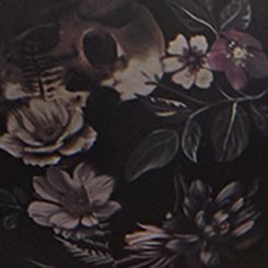 Wire-Free Push-Up Smooth Bra, SKULL FOREST FLORAL BLACK, swatch