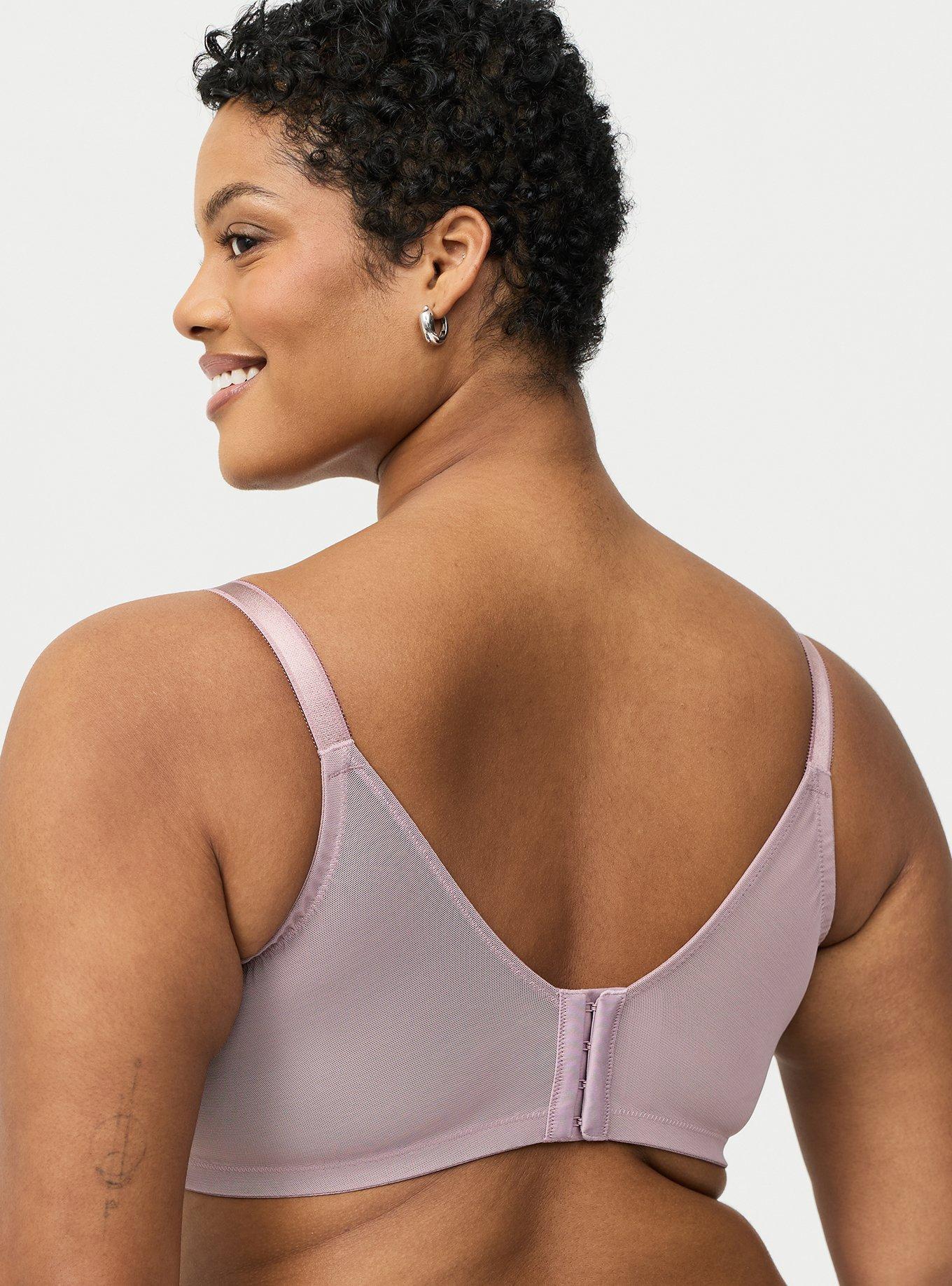 Full Coverage Unlined Lace Bra, TOADSTOOL, alternate