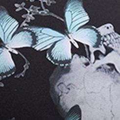 Plus Size XO Plunge Push-Up Smooth Bra, MONARCH SKULLS BLACK, swatch