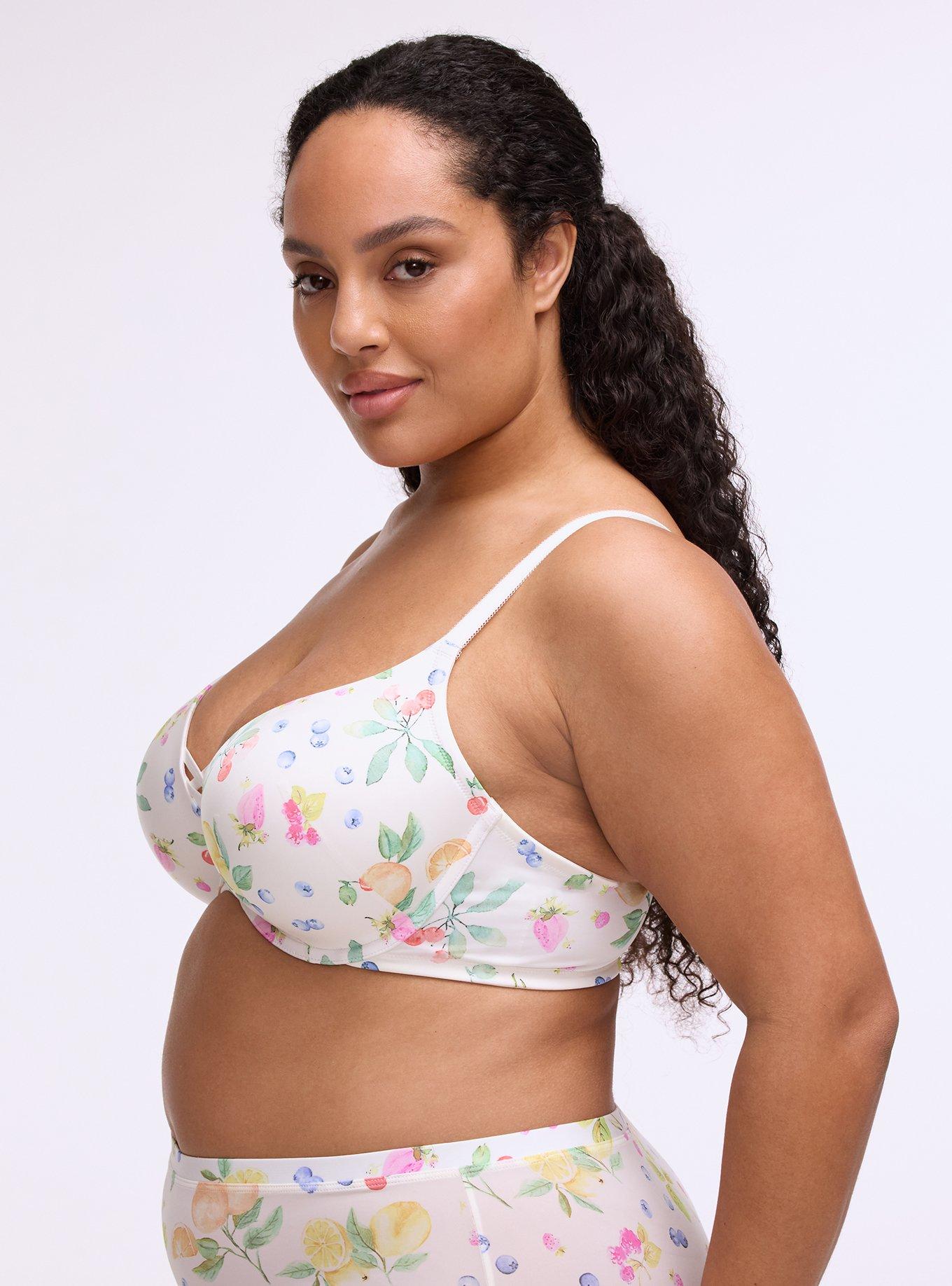 XO Plunge Push-Up Smooth Bra, FRUIT BASKET MULTI, alternate