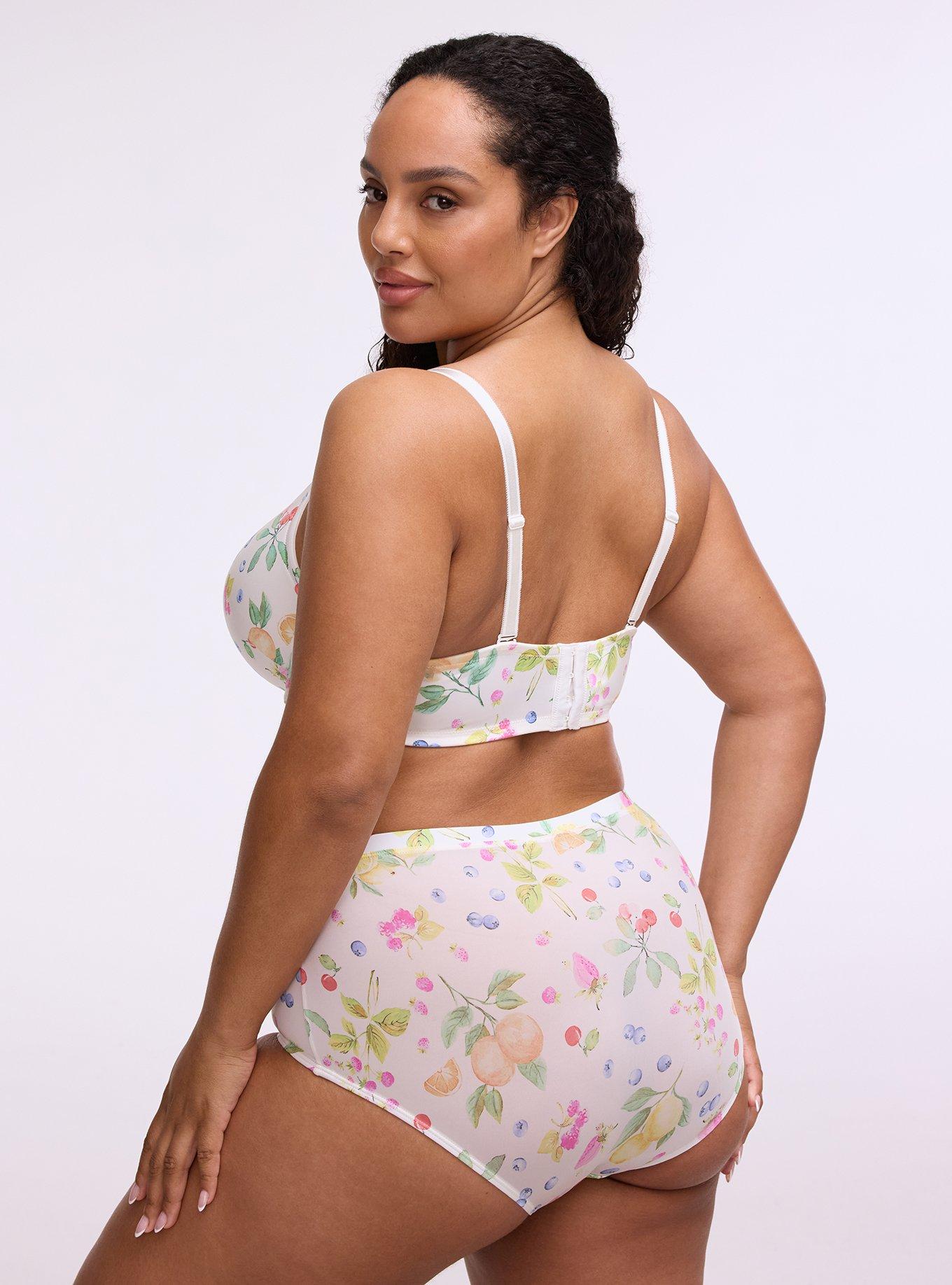 XO Plunge Push-Up Smooth Bra, FRUIT BASKET MULTI, alternate