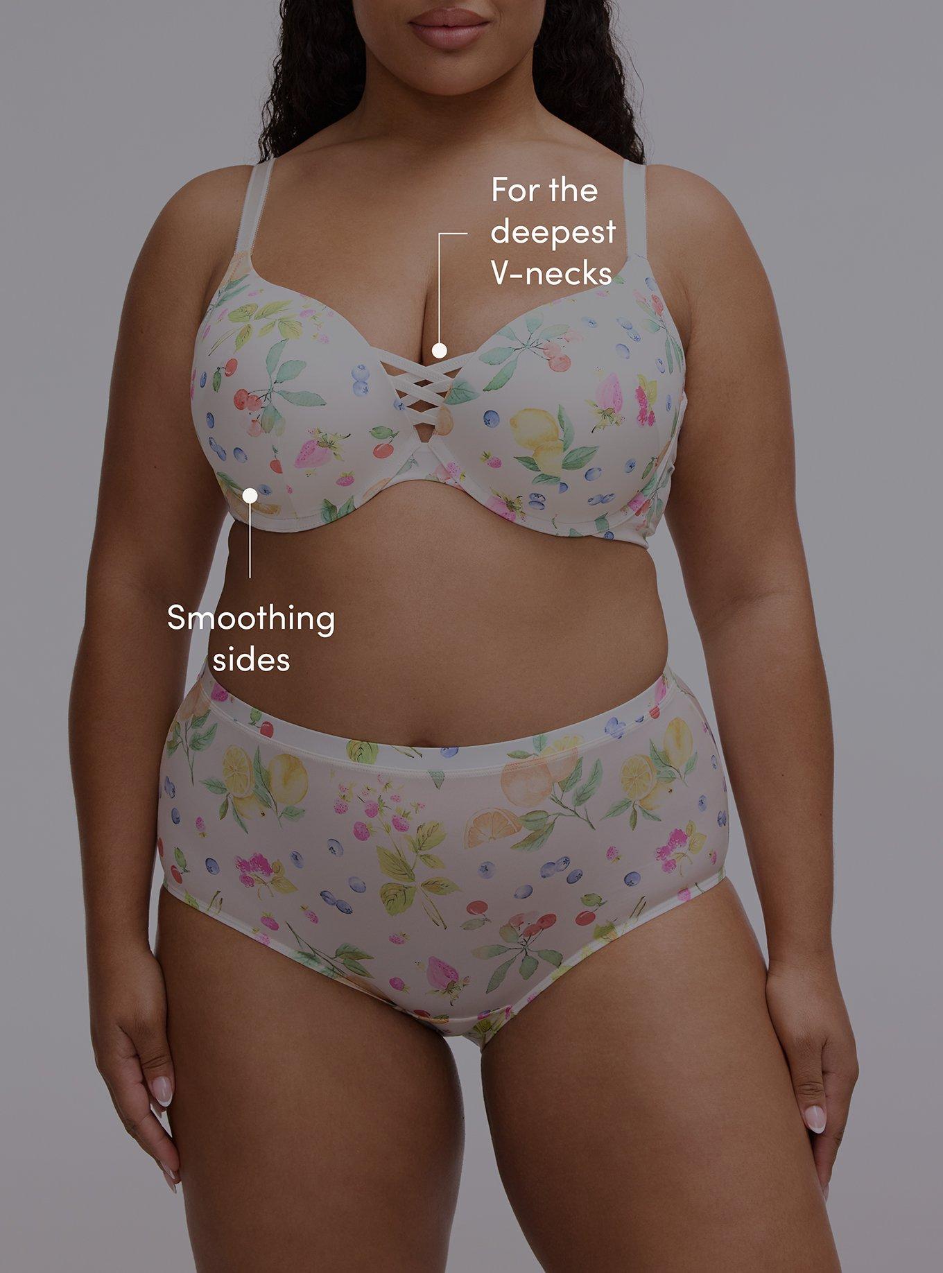 XO Plunge Push-Up Smooth Bra, FRUIT BASKET MULTI, alternate