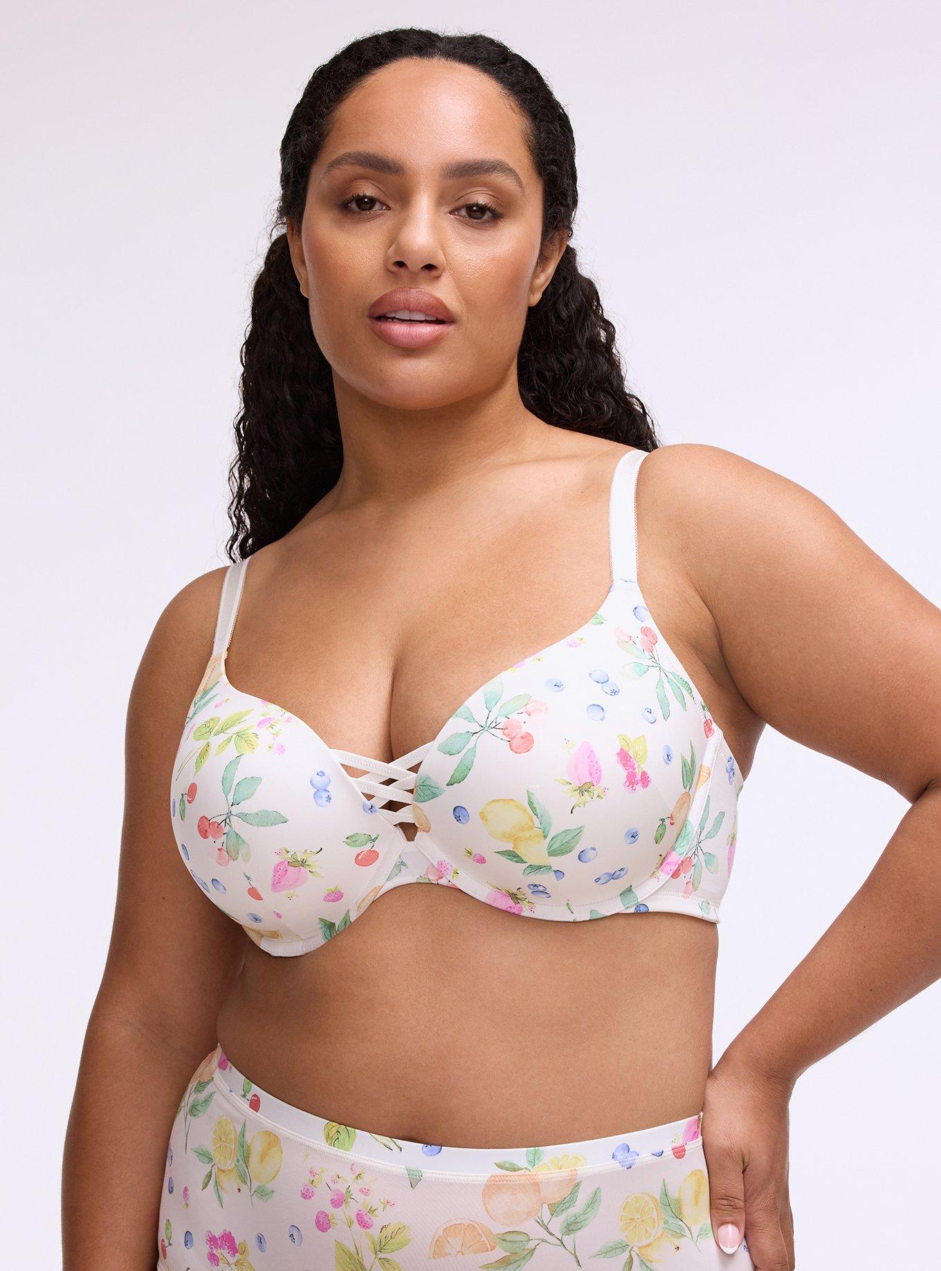 XO Plunge Push-Up Smooth Bra, FRUIT BASKET MULTI, hi-res